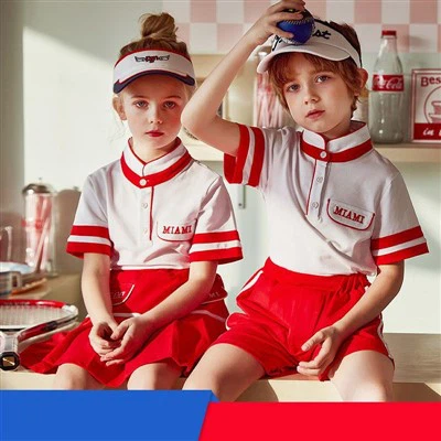 Dječja sportska odjeća sa postoljem od čistog pamuka za školu